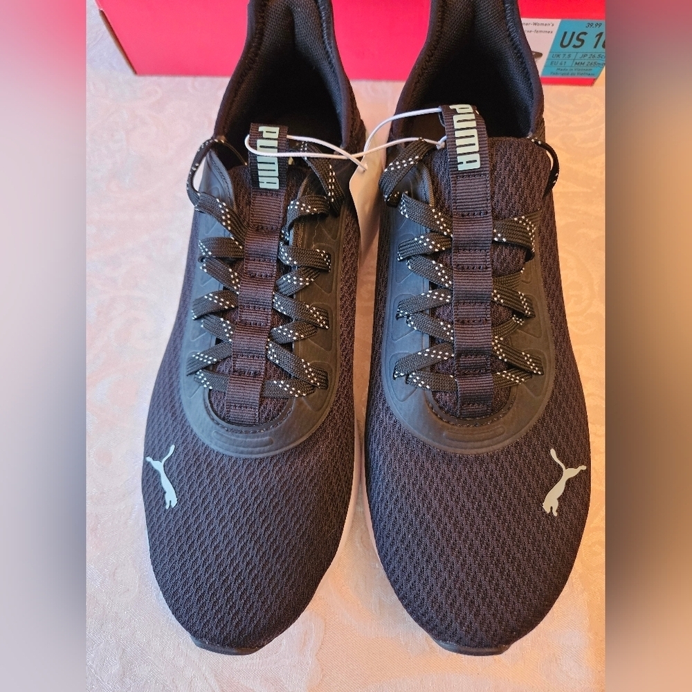 Puma Women's Softride Sophia EVO Black with Mint Athletic Sneakers, Size 10, NWT - Picture 2 of 9